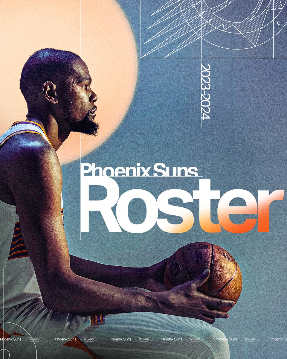 Roster graphic carousel I did for the @Suns! Amazing photography done by @K_reckd