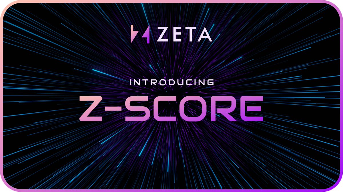 We're excited to announce the launch of Z-Score, the curtain-raiser to the launch of our token.

Traders now have the opportunity to stack Z-Score, climb the leaderboard, and build up a rewards base for the future.

You won't want to midcurve this 😏

Let's dig in 👇