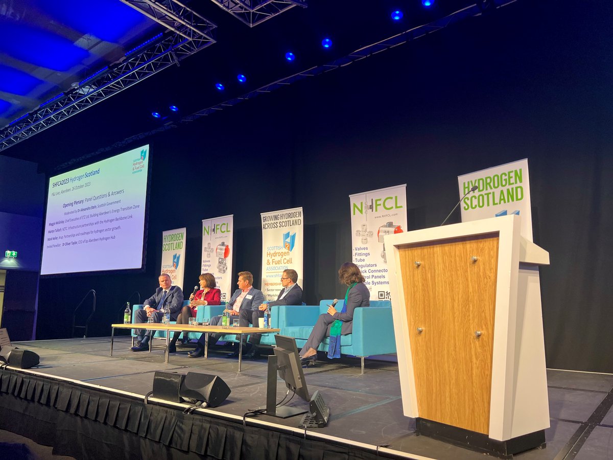 Today, at the @SHFCA annual conference, ETZ Ltd's Chief Executive, Maggie McGinlay emphasised North East Scotland's potential to significantly contribute to the UK's low carbon hydrogen production. Maggie also highlighted the importance of maximising local content in the region.