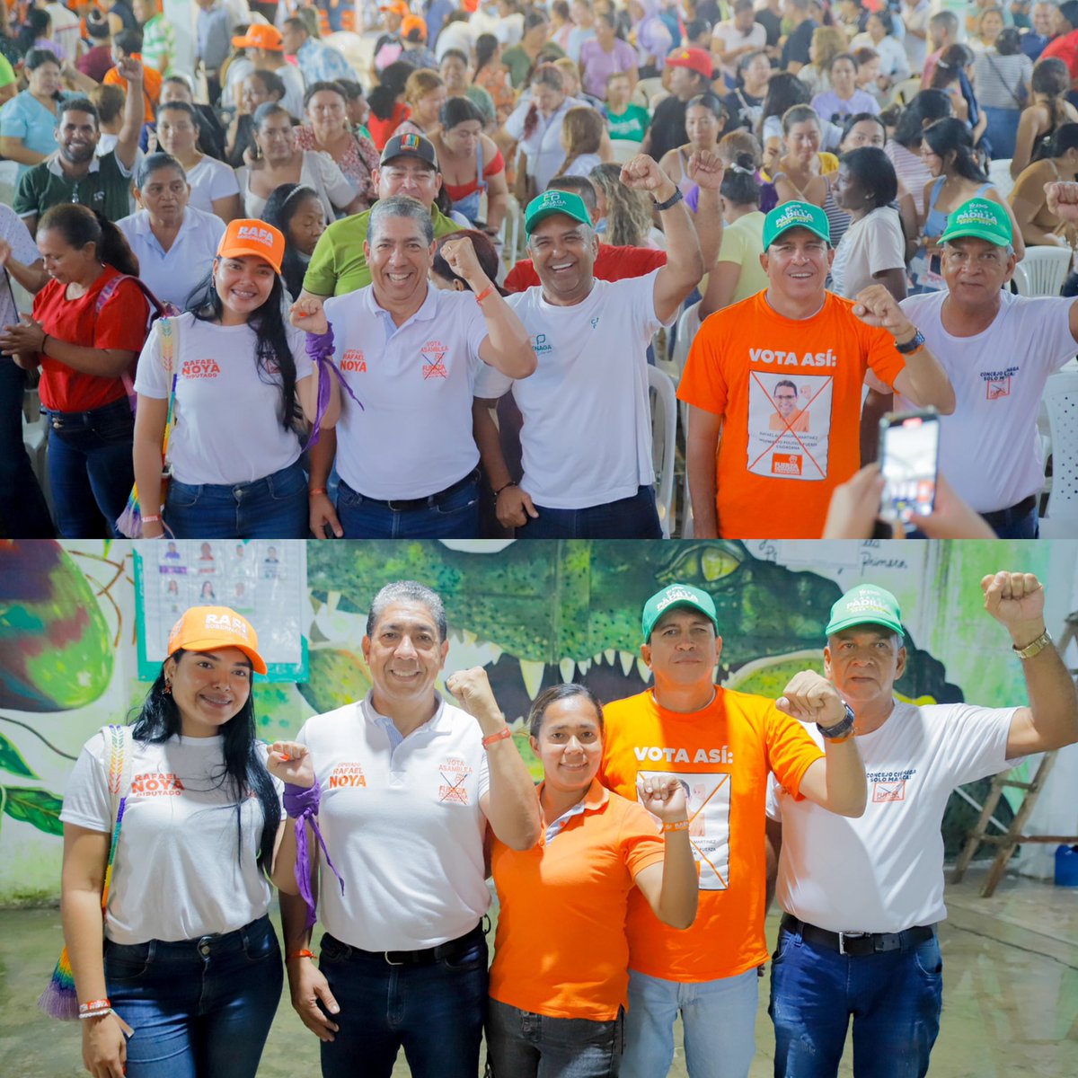 rafaelnoyag's tweet photo. ¡Ciénaga reafirma su compromiso con la continuidad del #Cambio y la transformación!
Gracias a la #ListaCerrada de @fzciudadana al Concejo de este municipio, al candidato a la Alcaldía #CarlosPadilla y a los distintos sectores sociales que nos acompañaron y respaldaron en este multitudinario encuentro.🧡
#ElCambioSigue #UnaAsambleaConFuerza
