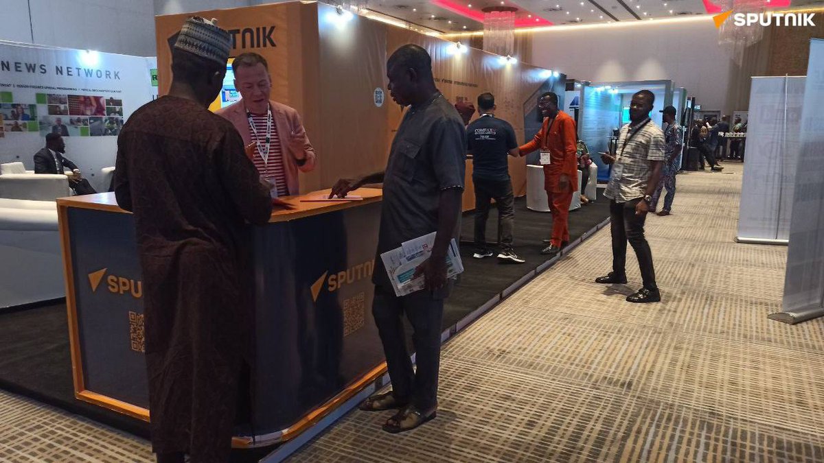 sputnik_africa's tweet photo. ๐ #Africast2023, a major African broadcasting conference, ends today in #Nigeria.
๐ธ Sputnik Africa's stand was never empty during the event.
#Africast #Africa #SputnikAfrica https://t.co/z7qrAsLmSY