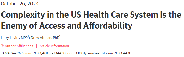 larry_levitt's tweet photo. We have hotly debated for decades how to increase health coverage, control costs, and improve quality.

As @DrewAltman and I write, maybe it’s also time to address the frustrating complexity of our health insurance system.

https://t.co/gxZCdsbIel

@JAMAHealthForum @JAMA_current https://t.co/pmkkBzGmF5