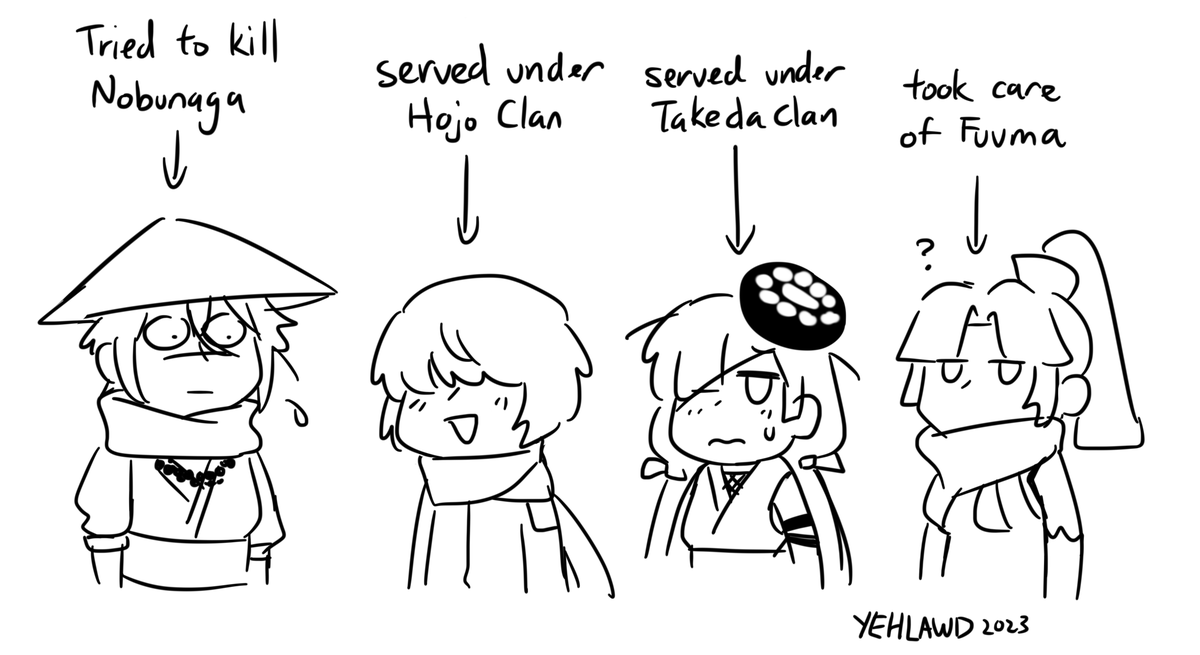 Sengoku Servants but not exactly counted as "gudaguda" #FGO #FateGO