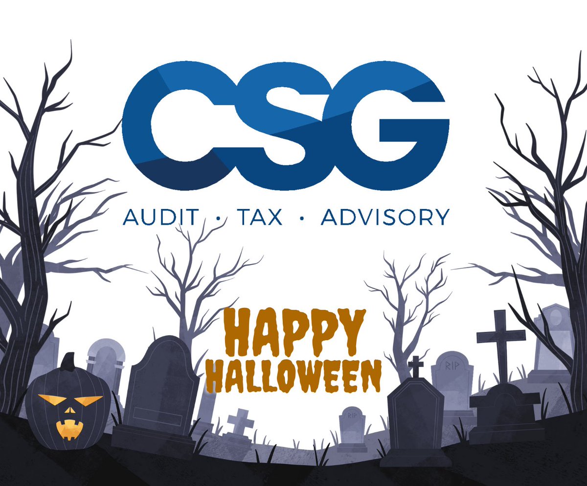 Wishing you all a very Happy &amp; Spooky Halloween.
From us all here at CSG!

Please note our Office is closed Monday 30th and will reopen Tuesday 31st at 9:00am!
