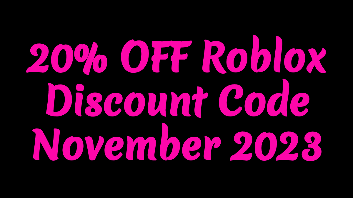 Roblox Promo Codes November 2023