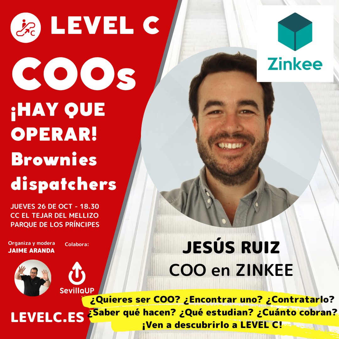 SevillaUP's tweet photo. Hoy a las 18.30, en el CC El Tejar del Mellizo, #LevelC #Sevilla. Foco en #COO #Chief #Operating #Officer #Director #Operaciones con 3 #profesionales de referencia en #Sevilla. Si quieres saber más, contratar uno, o orientarte a este puesto, ¡ven! https://t.co/EA85jyyogN https://t.co/7Q0QMT99NV