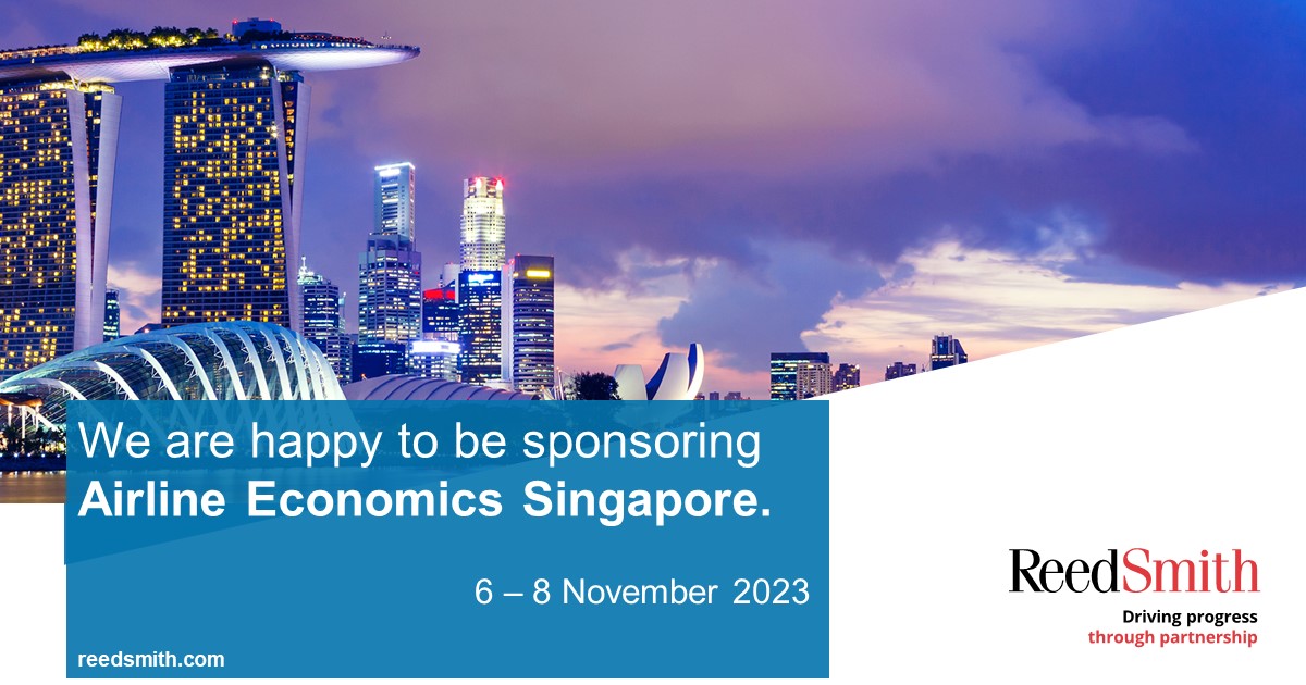 Excited to see everyone in Singapore for the Airline Economics conference.
#Aviation #ReedSmith #AirlineEconomics