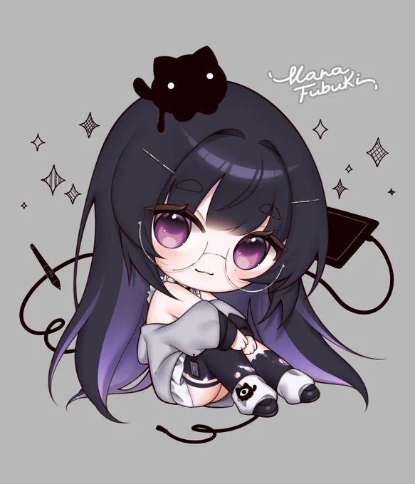 Lil chibi for @/weeniedesu's BDay  #gifts4ghost