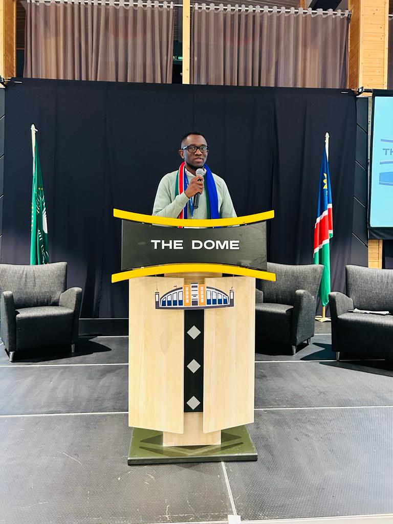 MICTNamibia's tweet image. SPORTS VITAL FOR NATION BUILDING - @MICT_Namibia Deputy Director for Production, Shasiman Uugulu, through the NNP Programme shared a presentation on the Power of Sports to Unite and brand Namibia. 

#celebratingsportingexcellence #NASA2023
#mynamibiamycountrymypride