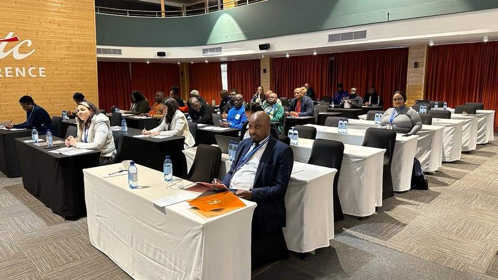 MICTNamibia's tweet image. SPORTS VITAL FOR NATION BUILDING - @MICT_Namibia Deputy Director for Production, Shasiman Uugulu, through the NNP Programme shared a presentation on the Power of Sports to Unite and brand Namibia. 

#celebratingsportingexcellence #NASA2023
#mynamibiamycountrymypride