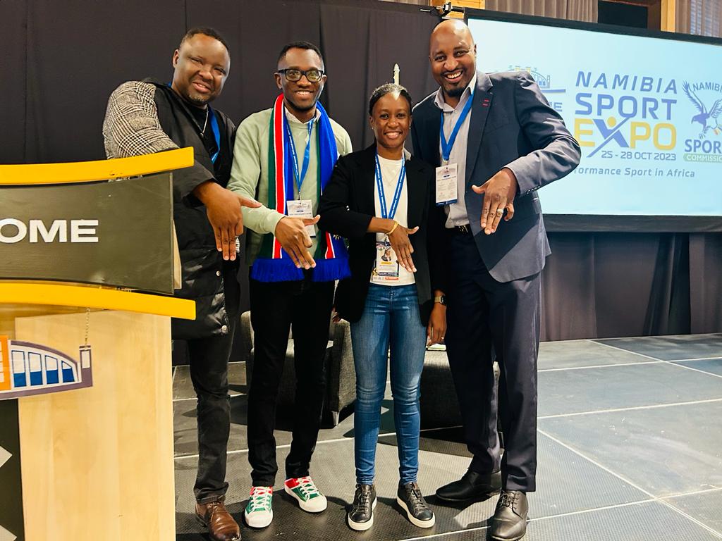 MICTNamibia's tweet image. SPORTS VITAL FOR NATION BUILDING - @MICT_Namibia Deputy Director for Production, Shasiman Uugulu, through the NNP Programme shared a presentation on the Power of Sports to Unite and brand Namibia. 

#celebratingsportingexcellence #NASA2023
#mynamibiamycountrymypride