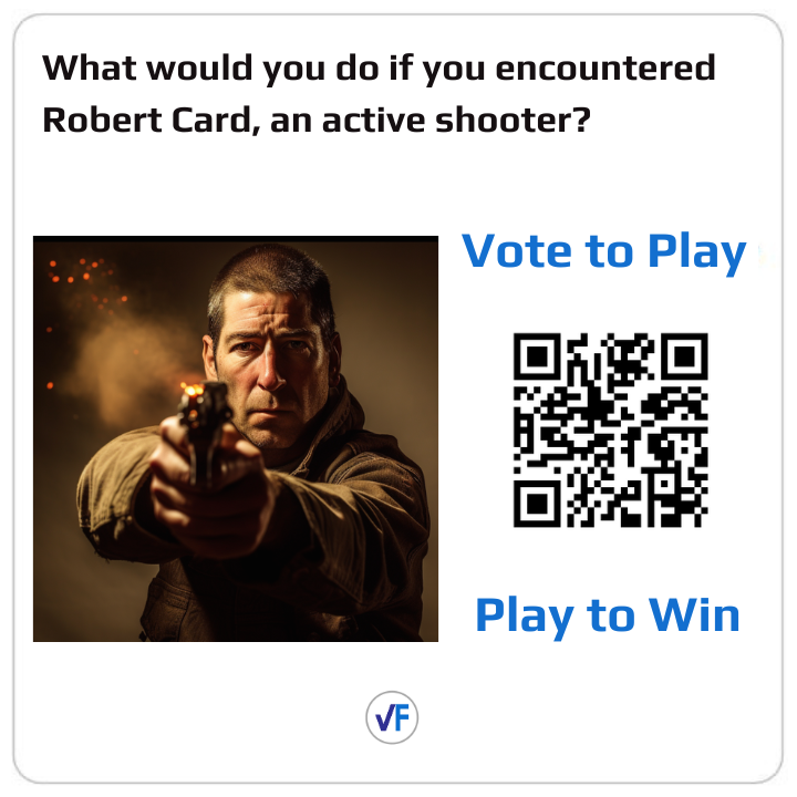VoteFrenzy's tweet photo. Get ready for a blast of fun with VoteFrenzy!

👉 Poll Url : https://t.co/I4pglf74zx

#RobertCard #ActiveShooter #MassShooting  #Safety #Security #EmergencyPreparedness #PublicSafety #EventSafety  #EmergencyResponse  #StaySafe #911Call #Maine  #Lewiston #LewistonMaine https://t.co/KKKONVK7c6