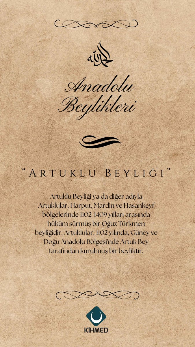 kihmed's tweet photo. Anadolu Beyliklerini inceliyoruz!
-Artuklu Beyliği 🛖 
Detaylar için👇🏻

#kihmed #kitap #kahve #kihmedkitapkahve #anadolubeylikleri #artuklubeyliği https://t.co/yARmQ0DW36