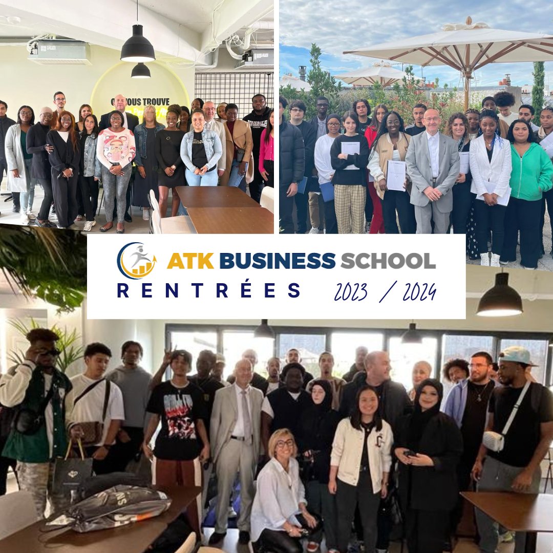 ATK_BS's tweet photo. 🔥Un mois d'octobre chargé de rentrées scolaires pour les nouveaux apprentis d'ATK Business School:
- Manager d'Unités Marchandes (BAC+2)
- Assistant(e) de Direction (BAC+2)
- Chargé(e) de Gestion Commerciale (BAC+3)
- Chargé(e) de Gestion Sociale (BAC+3)

Bonne chance à eux 🙌🎓 https://t.co/bcw4pUWfKB
