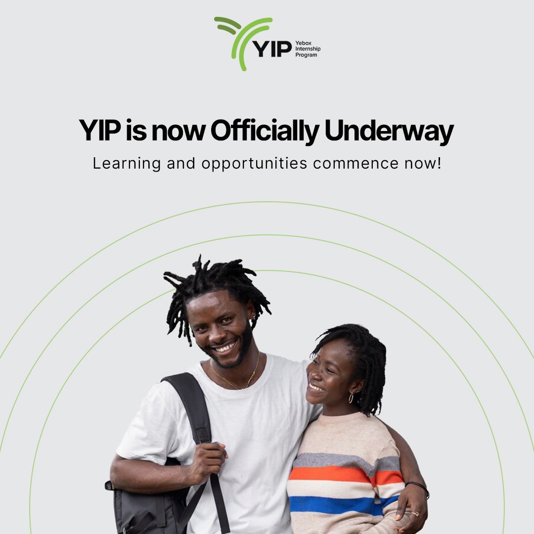 yebox_io's tweet photo. Yebox Internship Program Launches Today!
Dive into real-world projects, guided by experts. Push boundaries, network, and secure job opportunities.
This is not just a program; it's your tech success story!
#YIP2023 #YeboxInternshipProgram #TechJourney #CareerOpportunities https://t.co/De3w27ytxF