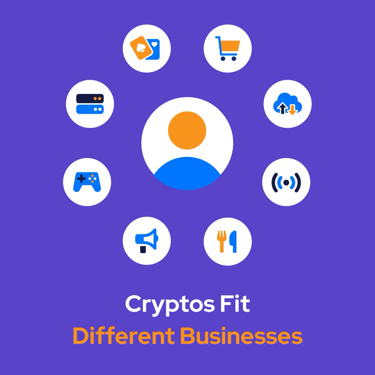 Are crypto payments suitable for your business? 
👉️Check out the industries our business clients work in:

online casinos, gambling and betting
online gaming
e-commerce
hosting services
servers
advertising
hospitality
entertainment/media

Cryptos fit almost all business ideas!