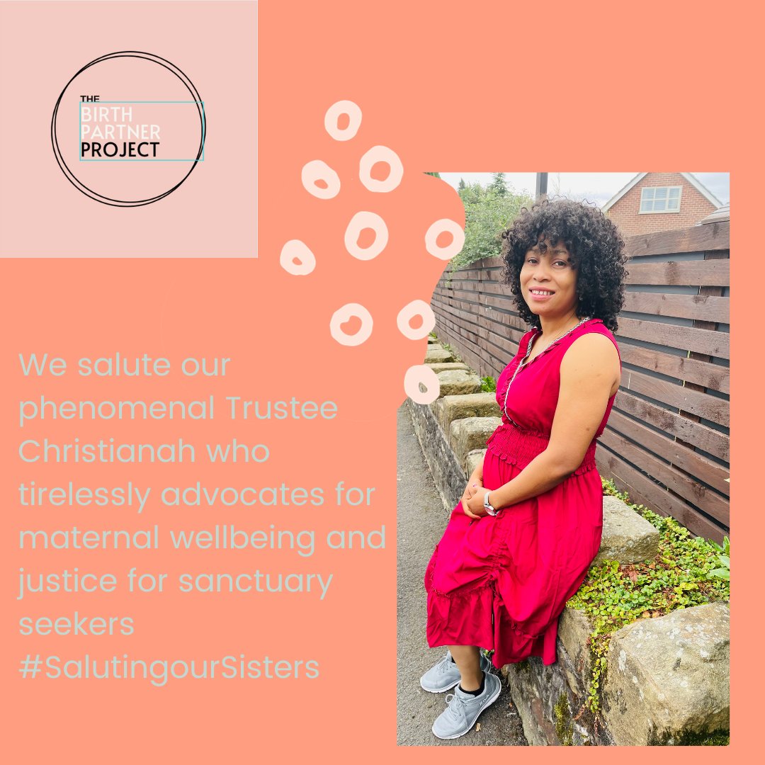 This #BHM2023 we have been #SalutingOurSisters who use our services. Our sisters who face the hostile asylum system and systemic racism in maternity care. We want to end the month by saluting our phenomenal trustee Christianah who is an inspiring leader to us all ♥️