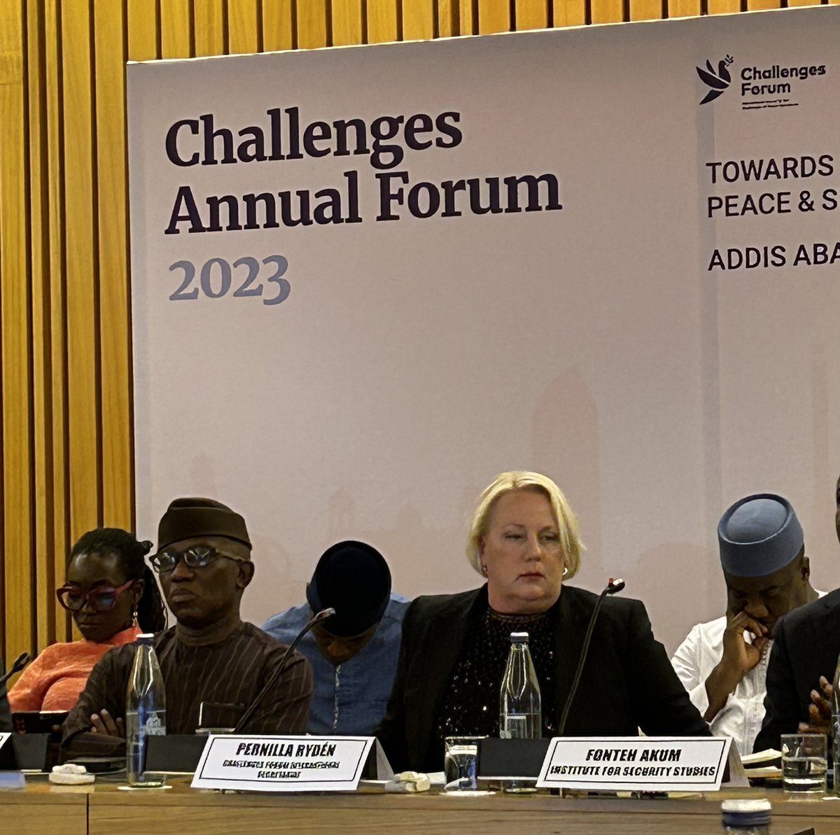 At #CAF23Addis <a href="/AUC_PAPS/">African Union Political Affairs Peace and Security</a> Commissioner <a href="/Bankole_Adeoye/">Amb. Bankole Adeoye</a> stress that now more than ever, for today’s intractable and protracted conflicts, we need value-driven &amp; smart partnerships, including between the UN  🇺🇳 and the <a href="/_AfricanUnion/">African Union</a> <a href="/ChallengesForum/">Challenges Forum</a> <a href="/T4PAfrica/">Training For Peace</a>