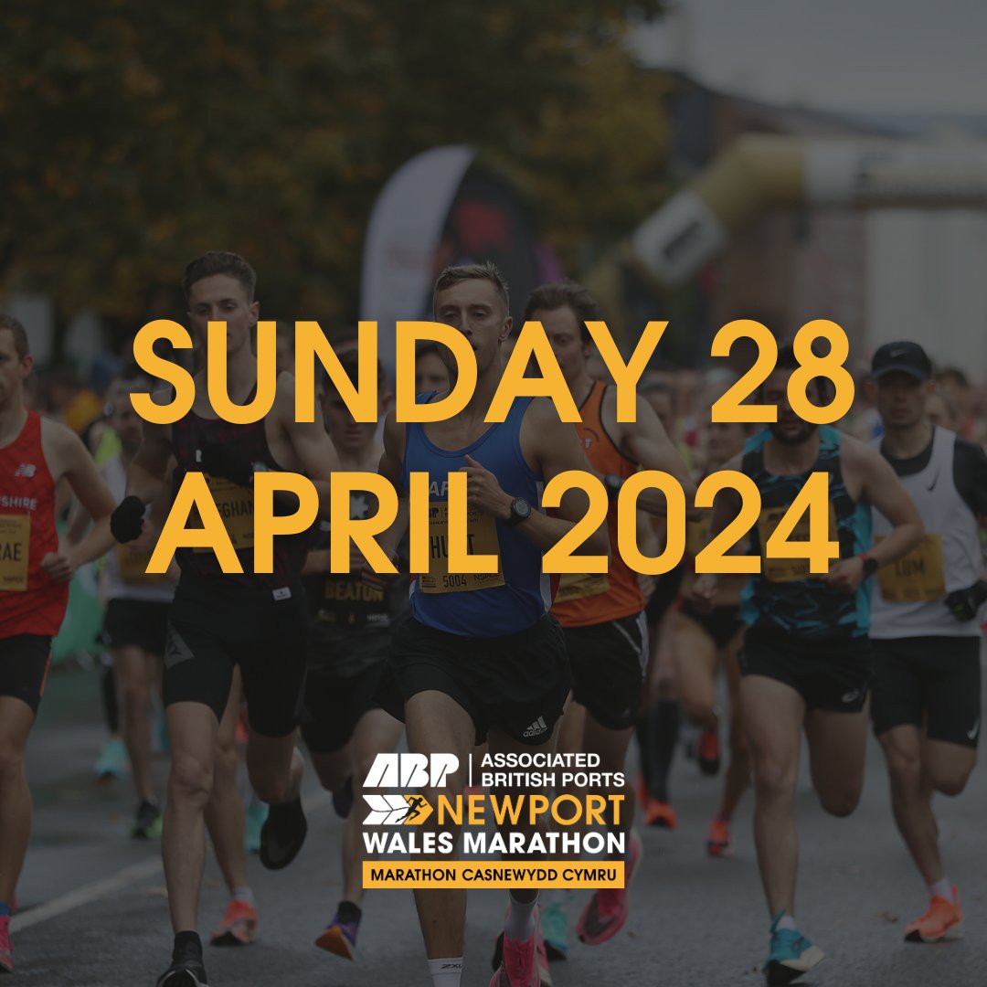 CONFIRMED: The @ABP_WSSP Newport Wales Marathon will return for 2024 on Sunday 28 April. 

Entries will open next week, on Tuesday 31 October - when we'll also be making an exciting announcement about an exciting event development 👀