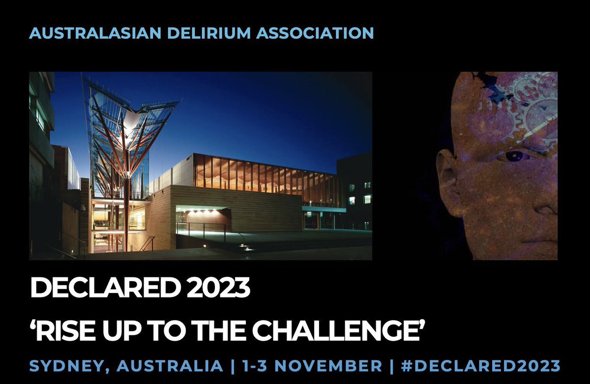 Really looking forward to being in Sydney next week for #DECLARED2023 ✈️ I’ll be presenting my work on pre-op EEG & incident delirium subtypes 🧠 let me know if you’ll be there and want to catch up/collaborate/brain storm!!!
