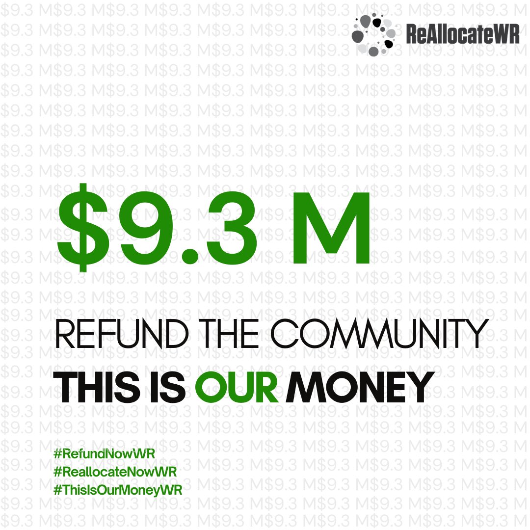 WRPS had surpluses totalling $9.3M in just three years while community organizations are starved of funding. 1/ 

#RefundNowWR
#ReallocateNowWR
#ThisOurMoneyWR