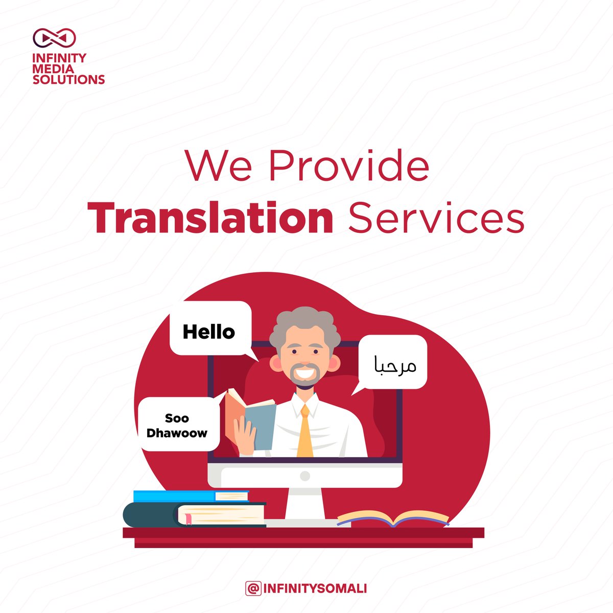 infinitysomali's tweet photo. We provide top-notch translation services for a variety of materials, including documents, drafts, regulations, memos, questionnaires, and scripts. 
#Limitless #Creativity 
#translation #solutions https://t.co/CtJbm7fSLj