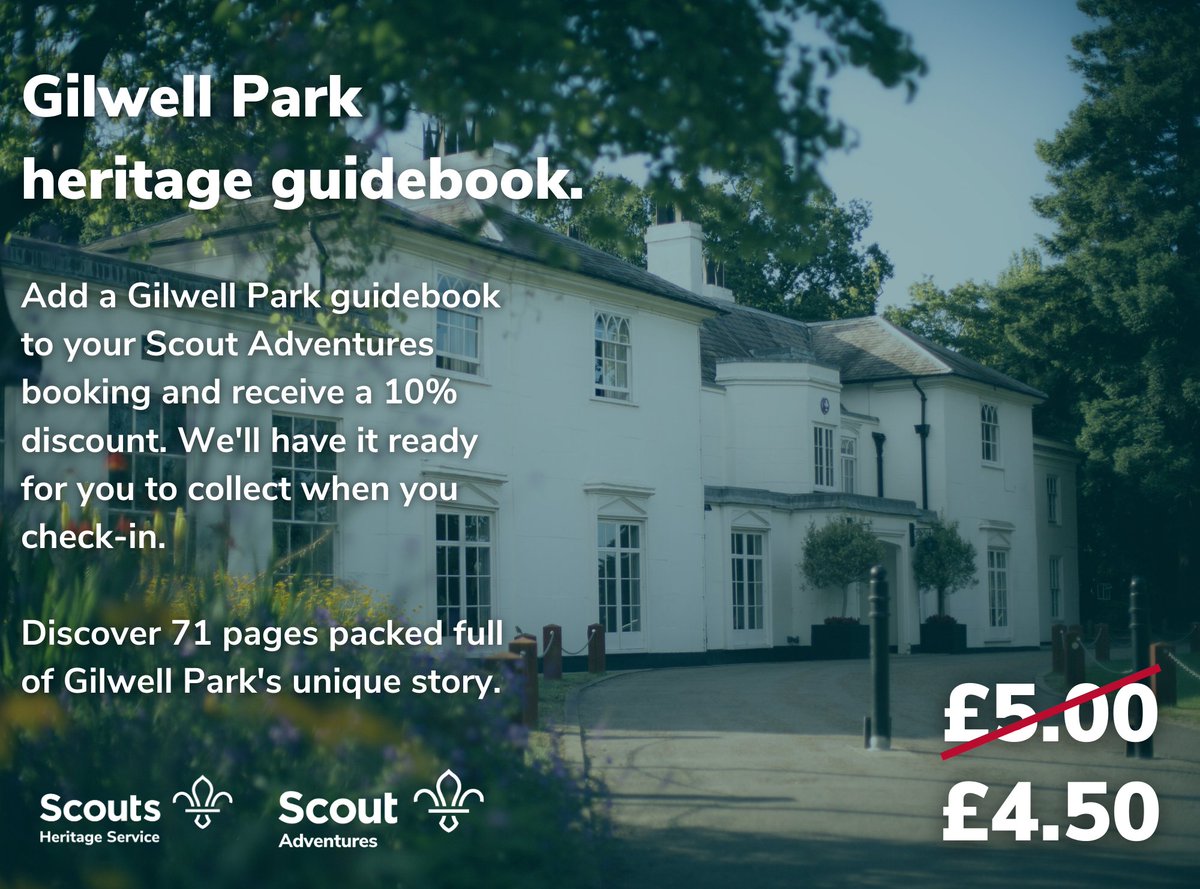 Gilwell Park has a long history - Scouts haven't been the only caretakers of such a fascinating estate! Medieval hall, highwayman's haunt and regency scandals. Dive in with the Gilwell Park guidebook. Speak to our team when booking for a cheeky 10% discount on the retail price.