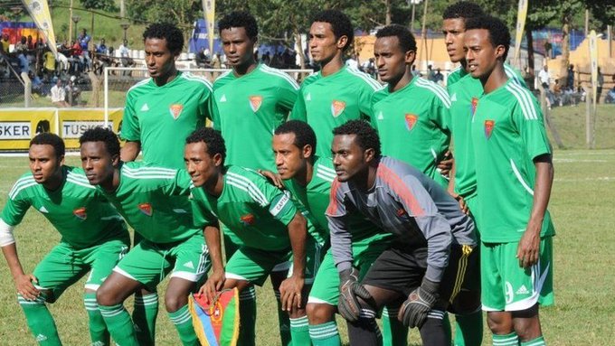 A team group shot of the Eritrea men's national football team.