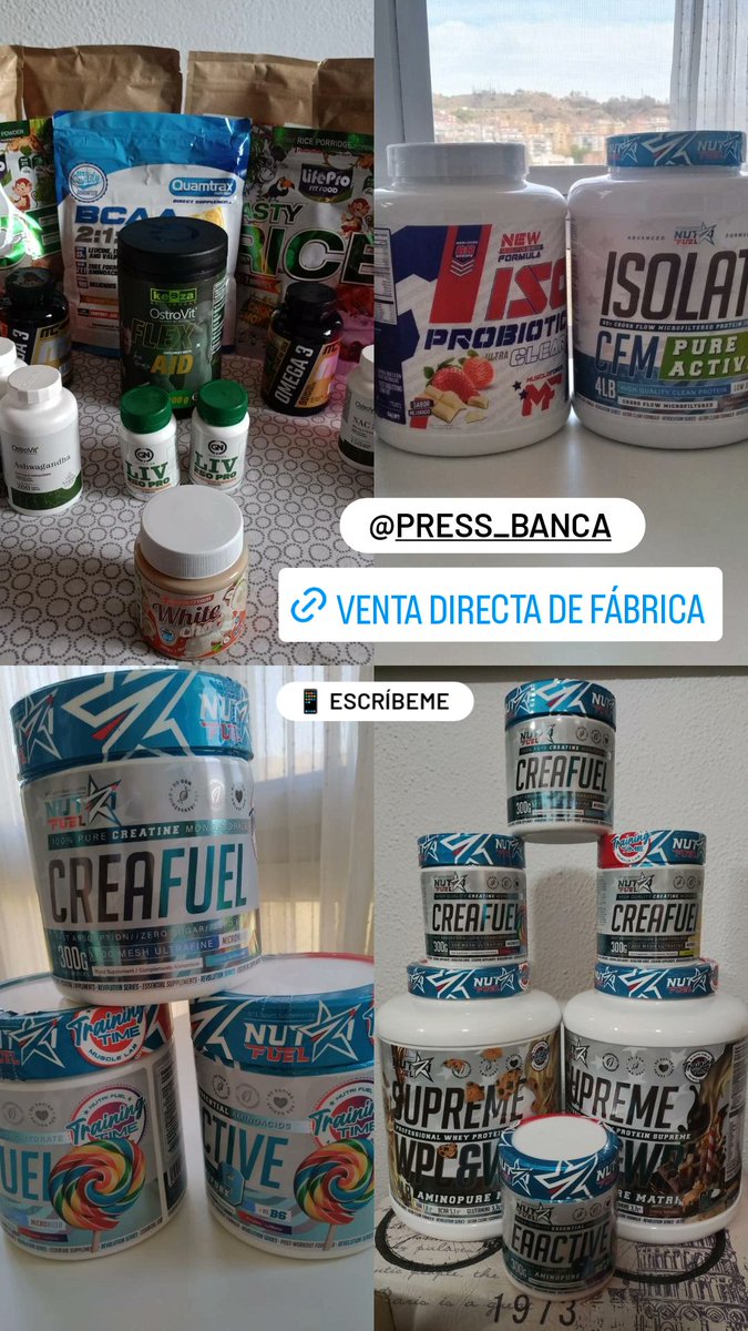 Precios especiales 🔥

De fábrica a tu casa, sin intermediarios 🔝

Envíos a toda España 📦

Escríbenos 📱645 632 440 (WhatsApp o Telegram, no cogemos llamadas).

pressbanca.com/2022/05/02/sup…