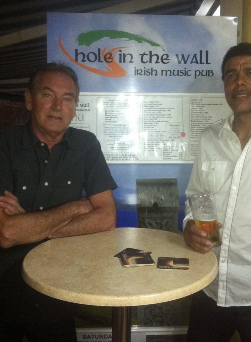 Lost another great friend on Tuesday, me mucka Greg James. Greg, Fergal  Flaherty &amp; I were Co Owners in the Hole in the Wall Tenerife at one stage. Greg also had The Hole in the Wall Darlington back in the day. We had some wonderful times together &amp; I miss him deeply already 😢