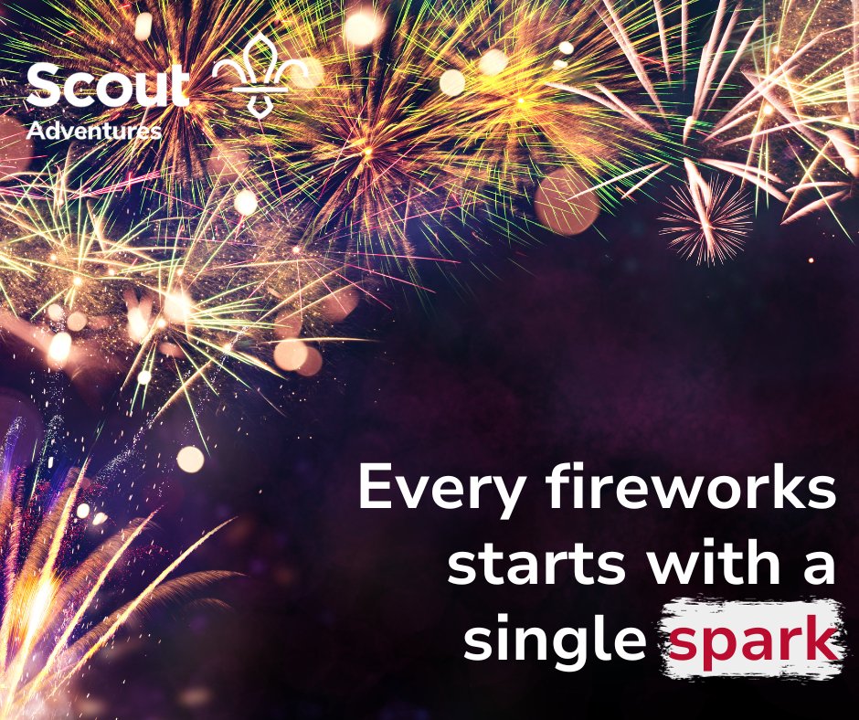 Every firework starts with a single spark. If you're heading out this evening, have a fantastic time and stay safe. 🎆