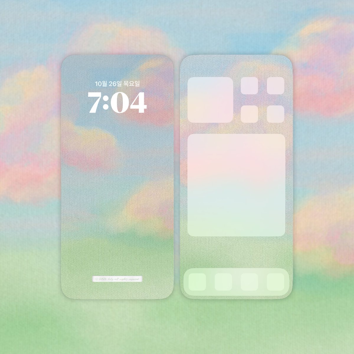 #RT 배경화면 공유 • Cozy pink clouds&amp;grass 

배경화면 공유 요청 주신 분들이 많으셔서 올려요! 휴대폰 화면 볼 때마다 행복하시길..☁️ 사용료는 RT + 🩶

🔗 m.blog.naver.com/lily_da_/22324…