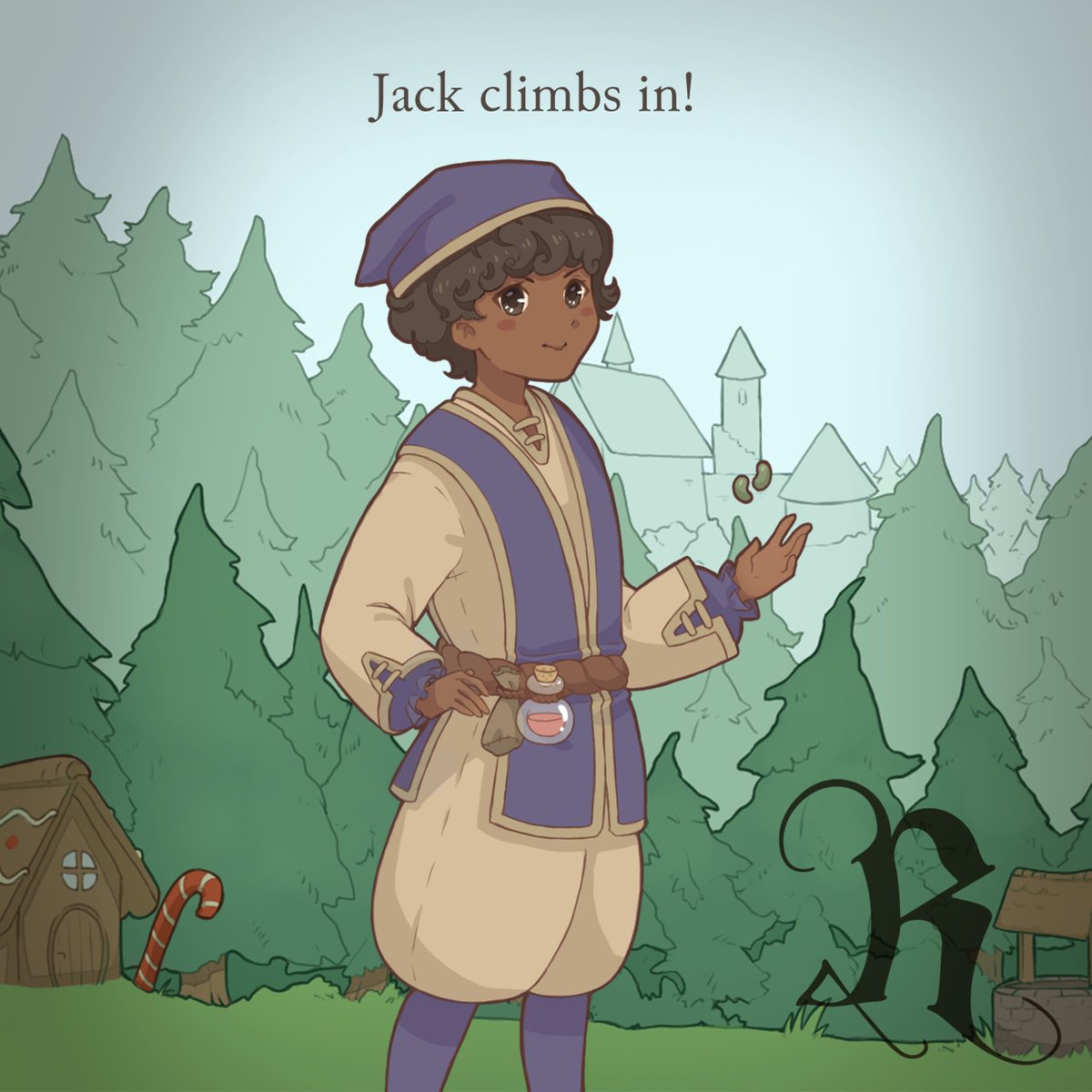 PolyPiratesGame's tweet photo. Jack fights by using magical Beanstalks!π«π±
Plant a seed and it will grow quickly into the sky! Jack attacks with his vines, which can also be used as a block to reduce damage! Will you use his abilities to attack or defend? #indiegame #fairytale #deckbuiling #roguelike https://t.co/haG2ISSUso