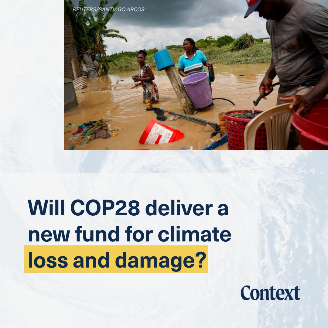 💰 The issue of #LossAndDamage has been hotly debated. The details of where the money will come from and how it will be disbursed were left to be worked out by this year's #COP28. Here's everything you need to know: context.news/climate-justic…