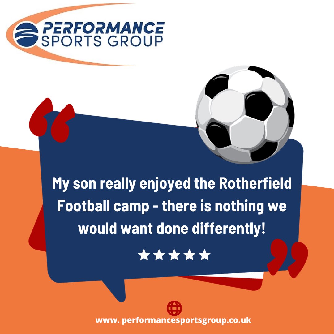Performance Sports Group (@psgroup2018) on Twitter photo Our half term camps have been a huge success! Check out this great feedback from of the parents of the children who attended our <a href="/RotherfieldFC/">Rotherfield United</a> camp on Monday.
If you want to send any feedback our way, drop us a message!
#coaching #sportscoach #schools #clubs #rdguk #berkshire Our half term camps have been a huge success! Check out this great feedback from of the parents of the children who attended our <a href="/RotherfieldFC/">Rotherfield United</a> camp on Monday.
If you want to send any feedback our way, drop us a message!
#coaching #sportscoach #schools #clubs #rdguk #berkshire