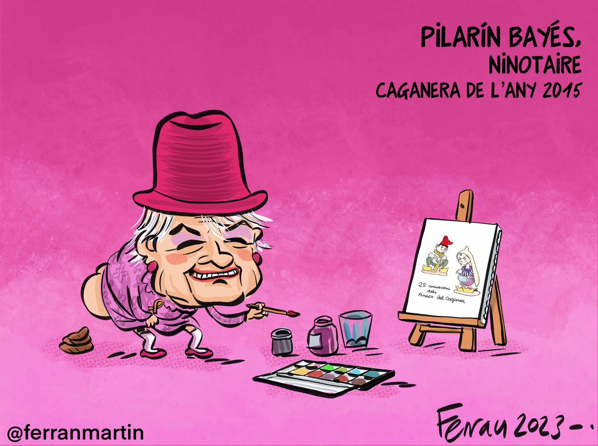 Pilarín Bayés, ninotaire
#caganera de l’any 2015
#cagatober2023