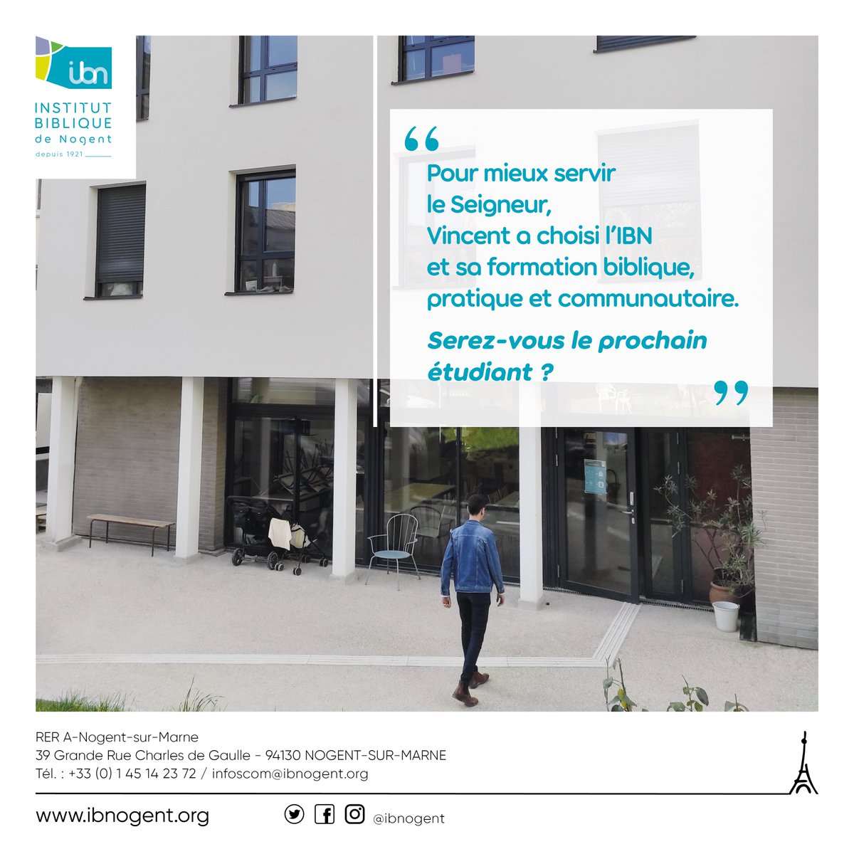 Centre Evangélique (@centreevangliq1) on Twitter photo L’Institut Biblique de Nogent est un établissement privé d’enseignement supérieur qui offre une formation biblique, pratique et relationnelle en vue d'un ministère ou d'un service dans l'Église.
<a href="/IBNogent/">Institut Biblique N.</a> L’Institut Biblique de Nogent est un établissement privé d’enseignement supérieur qui offre une formation biblique, pratique et relationnelle en vue d'un ministère ou d'un service dans l'Église.
<a href="/IBNogent/">Institut Biblique N.</a>
