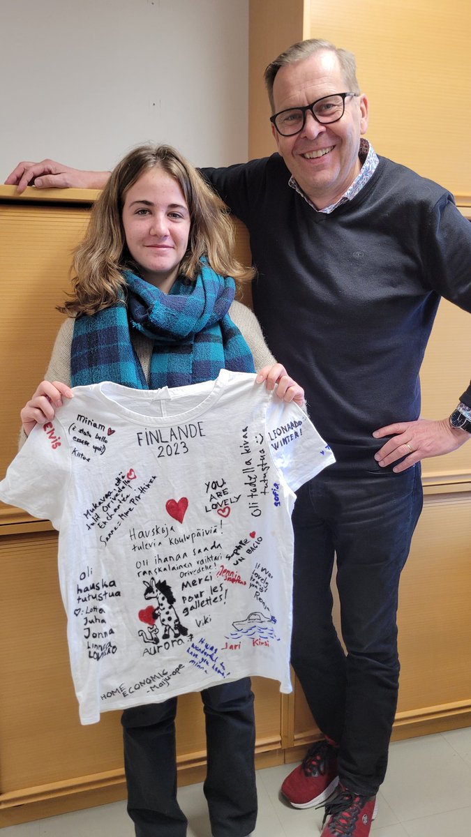 Merci beaucoup, Louane! It was so lovely to have you here in <a href="/orivesi/">Oriveden kaupunki</a> with us! We hope you have enjoyed your #ErasmusPlus long-term mobility. Hoping to meet you some day again! 💙🌍
#PlussaaErasmusPlussasta
#Orivesi