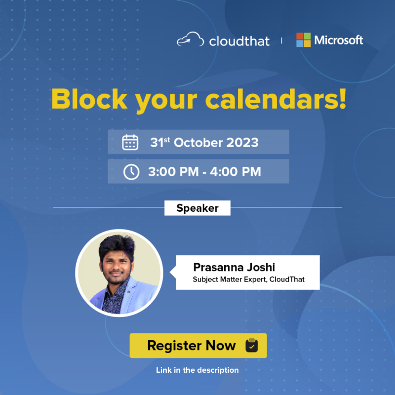 cloudthat's tweet photo. Register now - https://t.co/DASeFfxuQ4
It's time to empower your workforce to fight against #cyberthreats! Join our upcoming #LinkedInLive to learn how #AI is making strides in ushering in a new wave in #cybersecurity.
@Microsoft
#EmployeeSecurity #AIForSafety #ProtectYourData