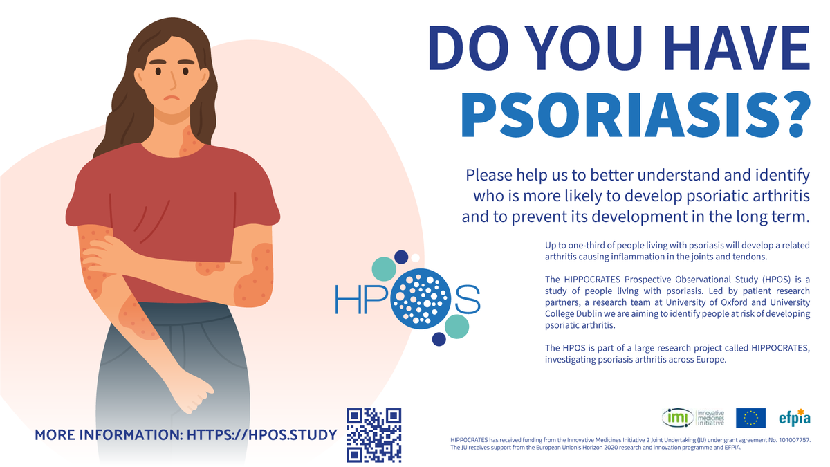We are preparing for #WorldPsoriasisDay on Sunday Oct 29th. Find out more 👉HPOS Study: hpos.study