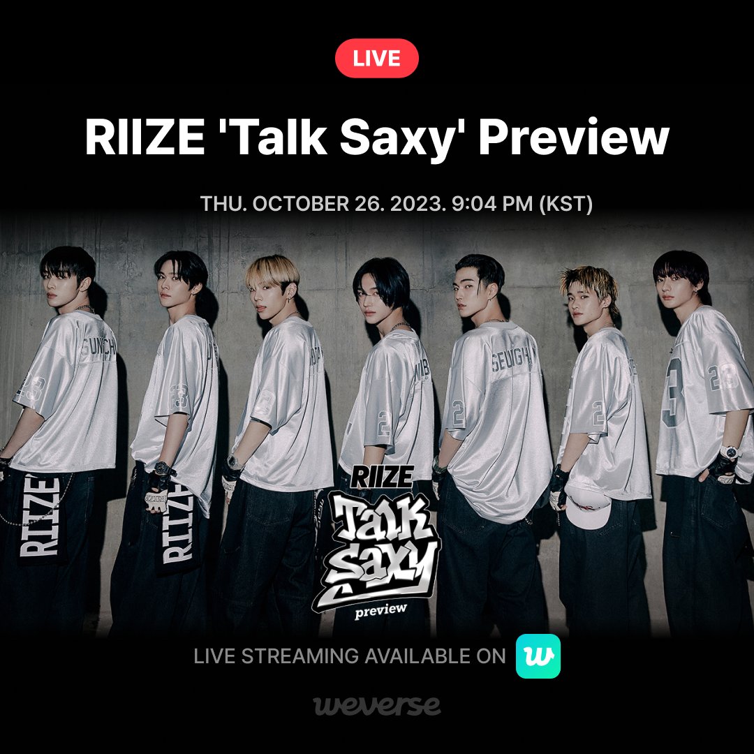 RIIZE Talk saxy weverse live ラキドロ