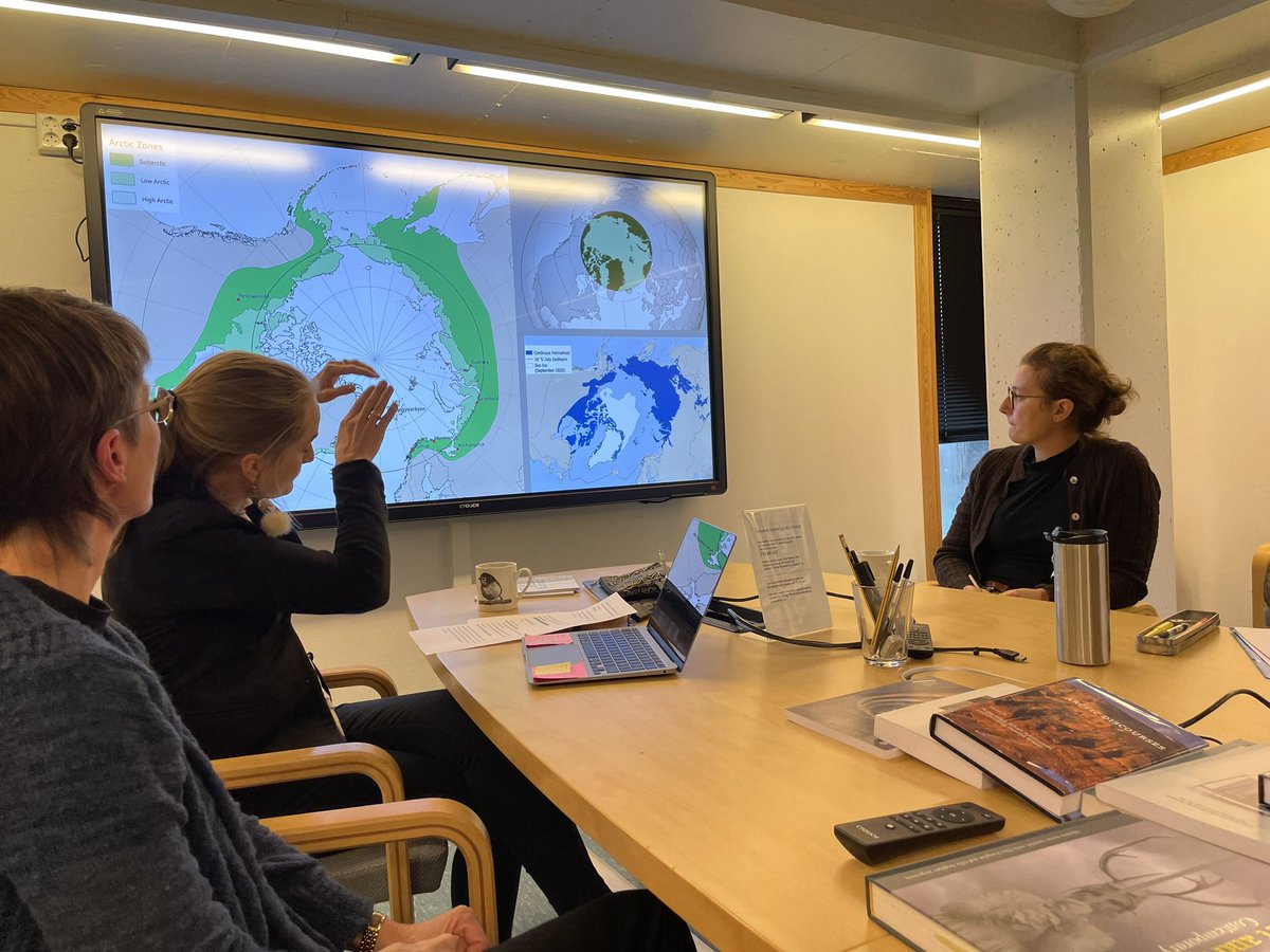 Very inspiring insights in ongoing research on artic historical perspectives, indigenous entcounters, and human- non human relations and arctic modernity with members of the #arctic humanities researcher group @UiTNorgesarktis