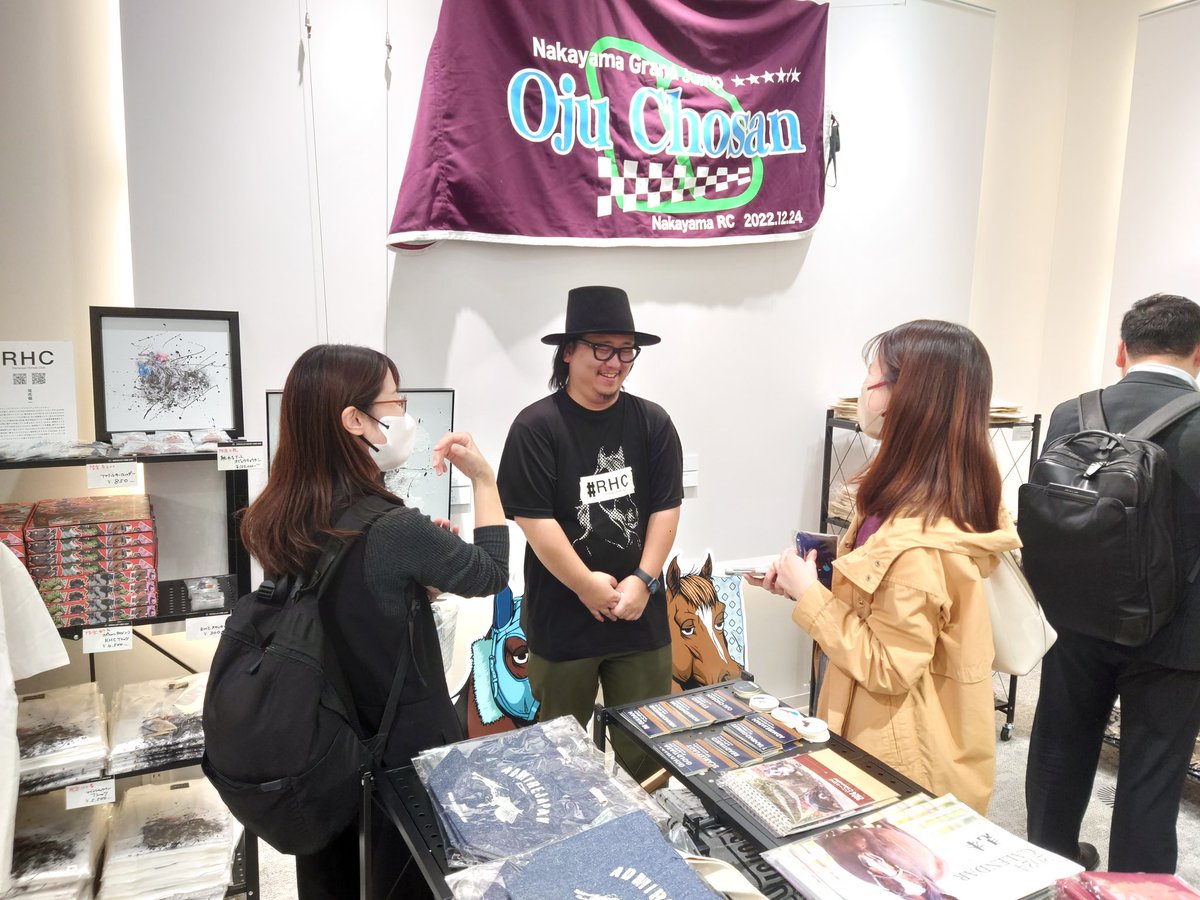 ギム様馬運車のデザインをしていただいた、尾花龍一様が来てくださっ