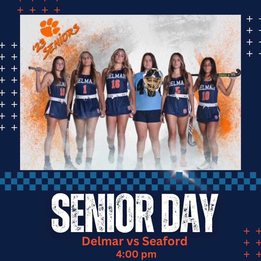 DelmarHockey's tweet image. Today we celebrate our 6 Seniors🧡💙 We are so proud of each of them and their dedication to Delmar Field Hockey🧡💙 
4:00 vs Seaford
#motiv8ed
#LL32