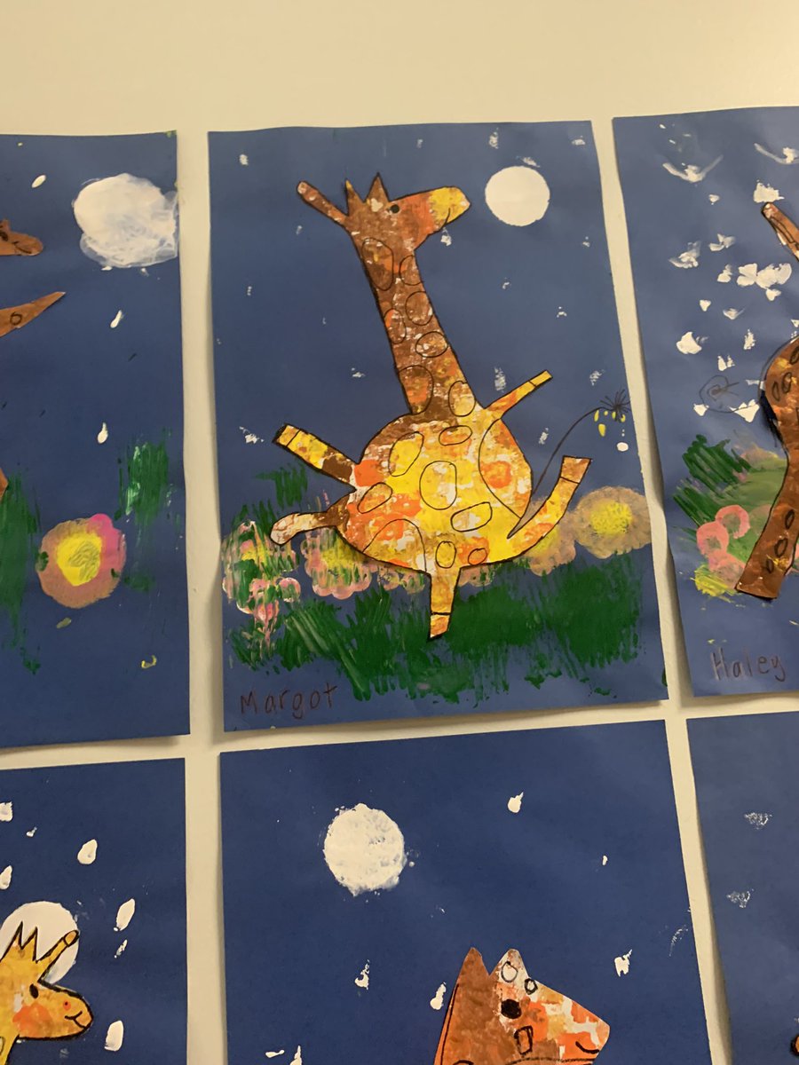 woodard_julie's tweet photo. It’s a lie; it all a lie!!!
GIRAFFES CAN DANCE!! First graders have dispelled the fable!
@rockwallschools
@PullenElem
@risdfinearts
#pullenpride
#pawsart https://t.co/2GHhzstPMQ