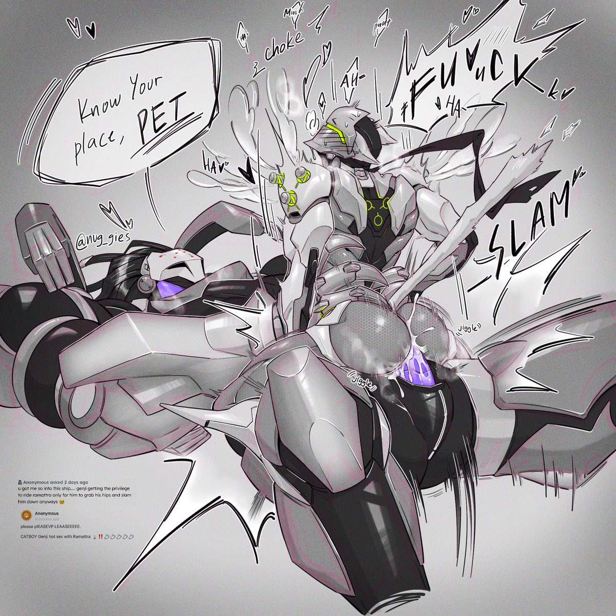 nug_gies's tweet photo. Ramattra uses his nemesis form on Genji, for its intended use ofc🫡 https://t.co/DJCkTPraFR