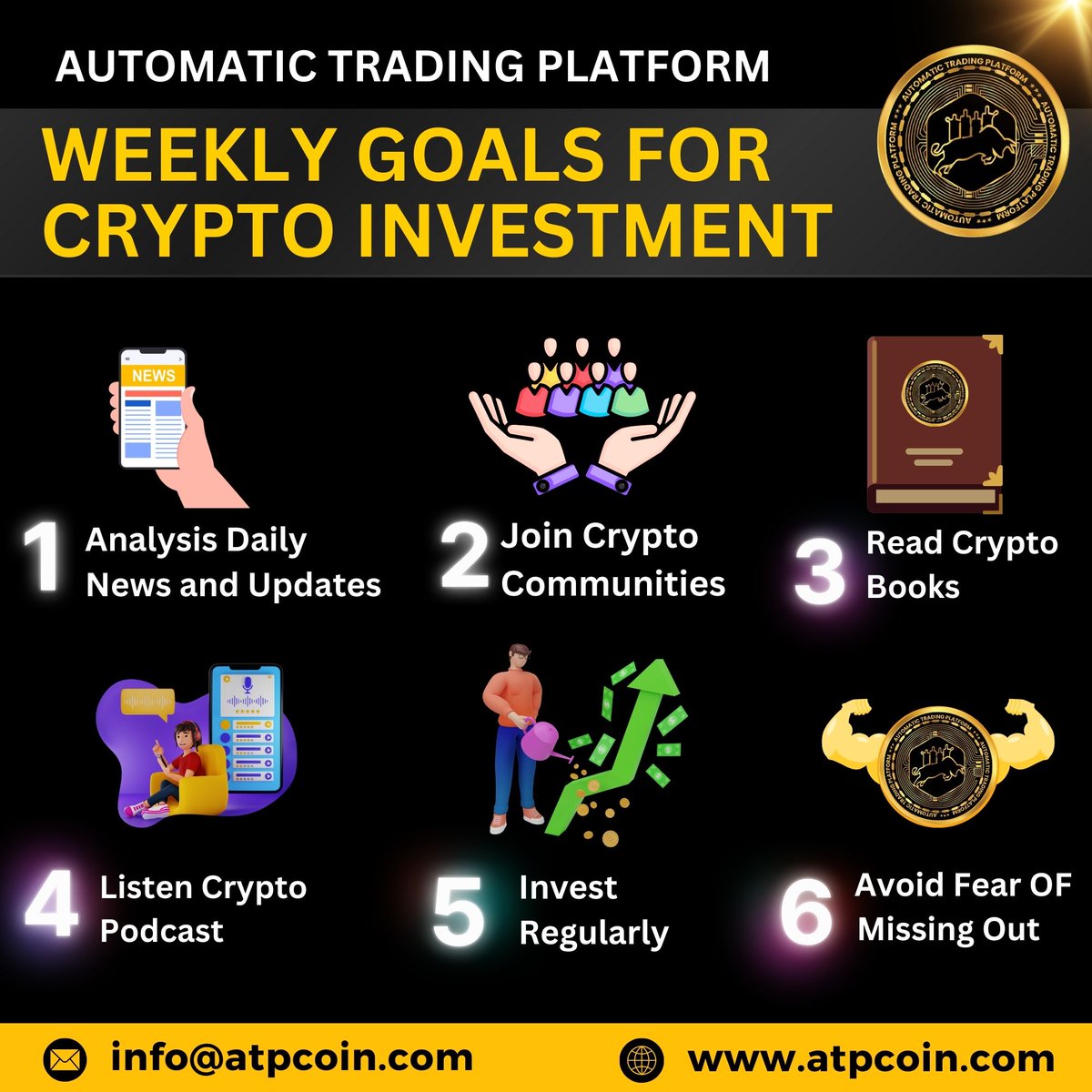 atpcoinofficial's tweet image. Weekly Goals For Crypto Investment
With Automatic Trading Platform
🌐atpcoin.com

#cryptotrader #mlmleader #mlmleader #networkmarketingleaders #networkmarketingleader #teamleaders #newmlmplan #productbasedplan #cryptobasedmlmplan #cryptotrading #trading