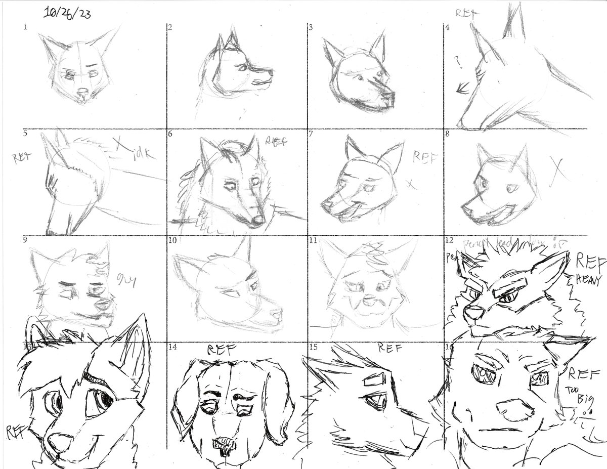HuskyMoment's tweet photo. Sketch Page #12
Been a while, and ran out of pencil lead in the middle. enjoy me copying references in pen https://t.co/Iy1F5BphRw
