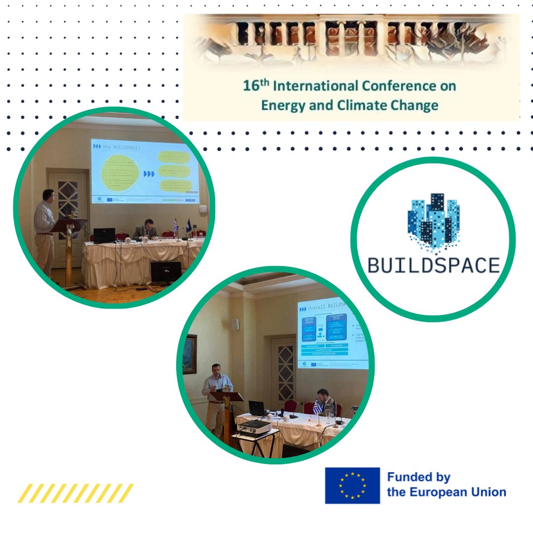 Dr. Odysseas Sekkas (MOBICS) presented #BUILDSPACEproject at the 16th International Energy  &amp; Climate Conference. 
It ignited discussions, idea exchanges, and potential collaborations among experts in the field. 🌍🌱💡