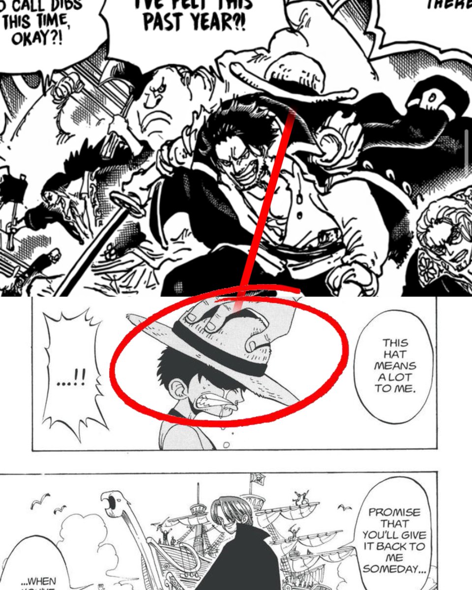 The new one piece chapter just confirmed Roger had luffy’s strawhat wtfff